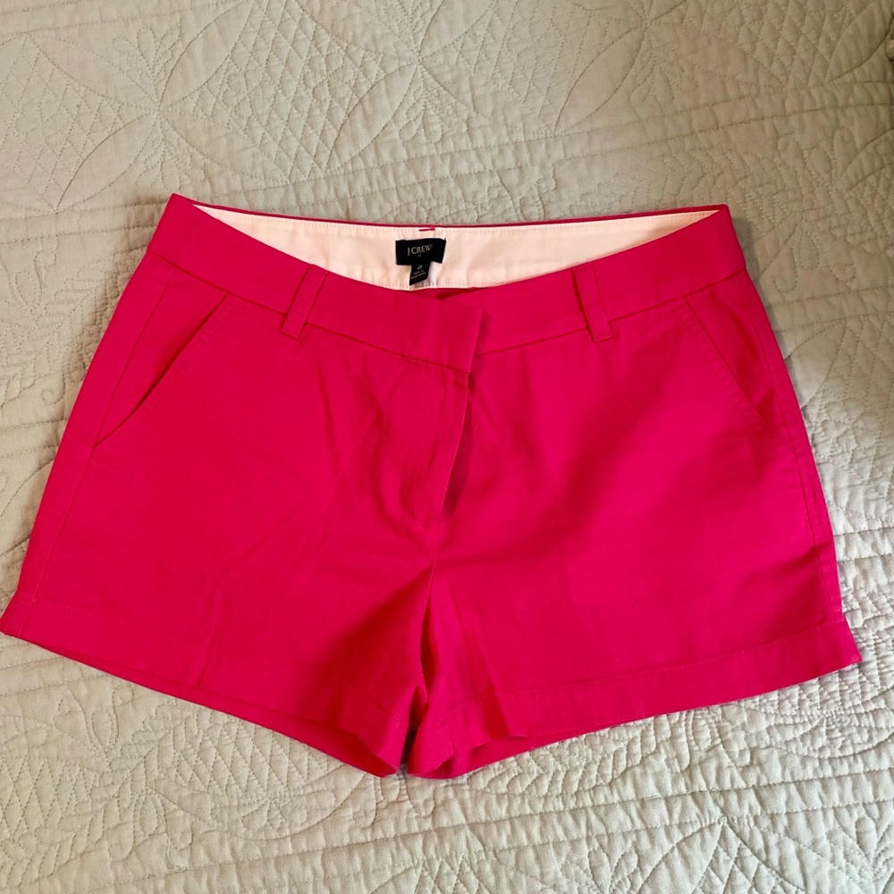 JCrew Factory Hot Pink Chino Shorts